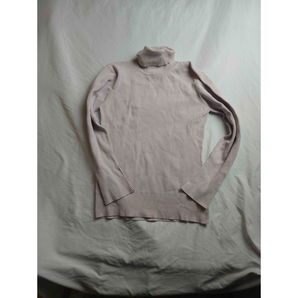 George Sweater Womens Size XS 0-2 Taupe Knit Silk Blend Turtleneck Long Sleeve
